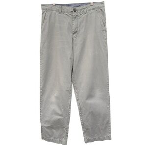 L.L. Bean Men’s Natural Fit Chinos Gray Green 36x32 Cotton Pants